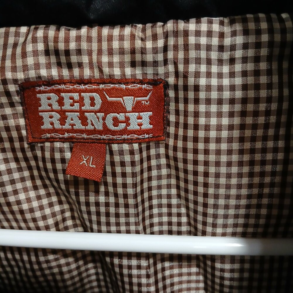 Red Ranch Quilted Workwear Vest - Picture 4 of 4